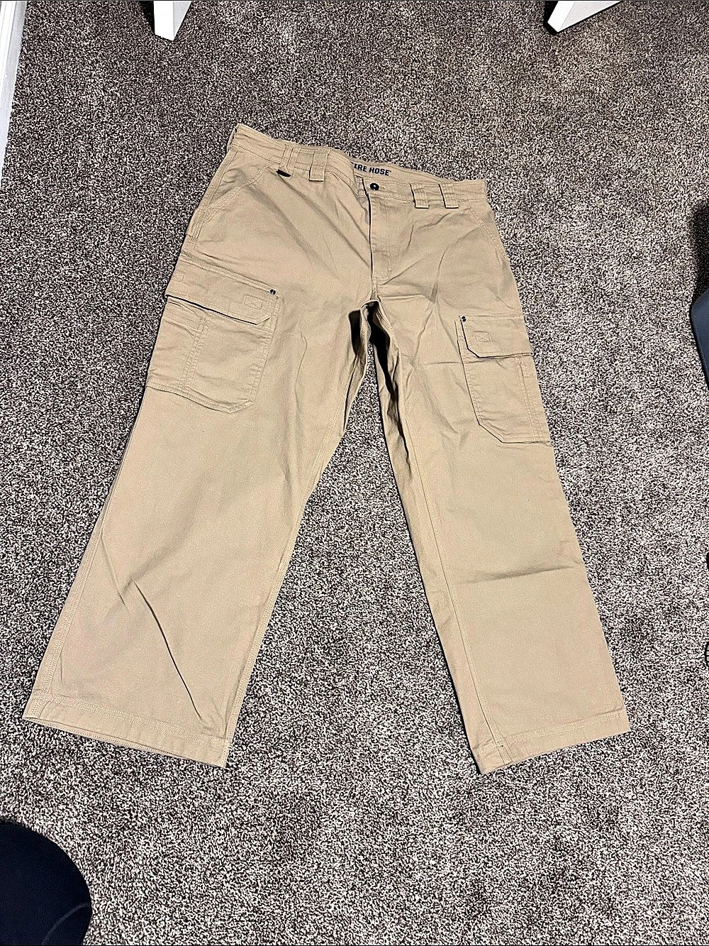 Duluth Trading Co. Flex Fire Hose Cargo Pants. Tan Waist 40 x 30